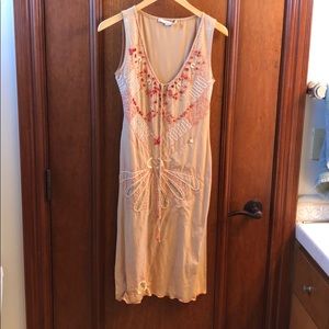 Roberto Cavalli earth-toned boho midi dress